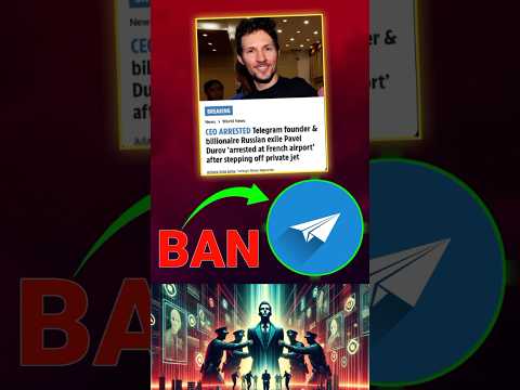 Telegram Ban In India 🔥 Telegram CEO Arrest? #telegram | #shorts