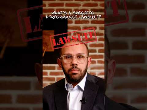 what’s a specific performance lawsuit? Check out the full video on my channel #lawyering