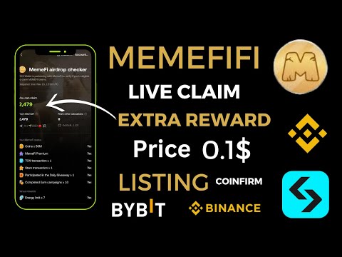 Memfi AirDrop Live Withdraw || Memefi Airdrop Extra Token Receive