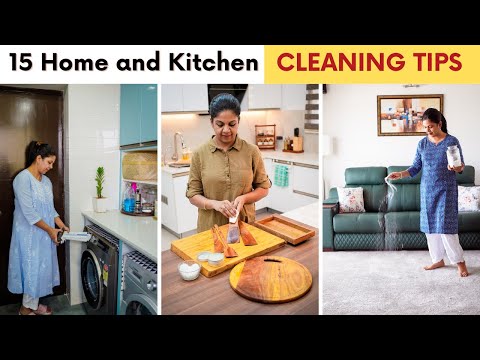 Collection of 15 Helpful Kitchen and Home Cleaning Tips | Must Try Cleaning Hacks