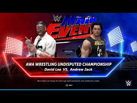 AWA Main event: David lee vs Andrew Jack