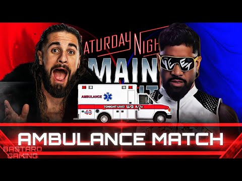 WWE 2K24 | Ambulance Match - Seth Rollins VS Jey Uso | Saturday Night Main Event