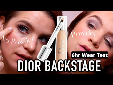 Dior Backstage Flash Perfector Concealer Review & Demo With & With Out Powder