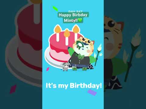 Mintys’ Birbday!@finchcare #finch #birds #birthday #cute #celebration #pets #games #bff #bsf #love