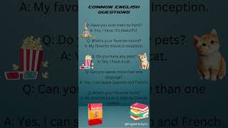 ENGLISH COMMON QUESTIONS | ENGLISH SIMPLE CONVERSATION #englishreadingskills  #englishlearning