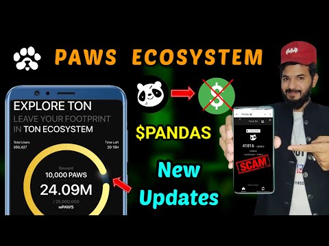 Paws Ecosystem new update| Paws new ton transaction and wpaws stake | Pandas scam $PANDAS | Paws