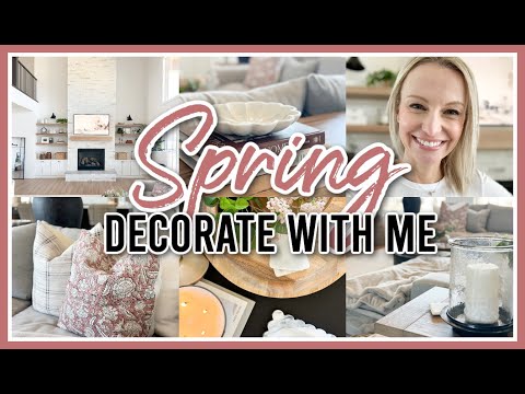 SPRING DECORATE WITH ME 2024 | SPRING LIVING ROOM DECORATING IDEAS