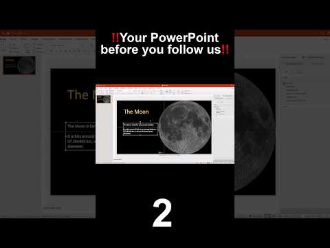 This could be your PowerPoint presentation! #powerpoint #powerpointtutorial #microsoft #themoon