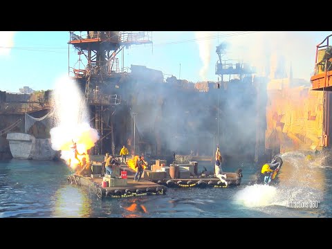 “The Fall Guy” Stunt Show inside WaterWorld | Universal Studios Hollywood