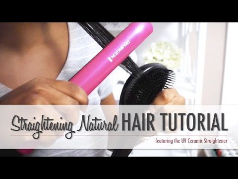 Straightening Natural Hair Tutorial - LiveLoveGlam