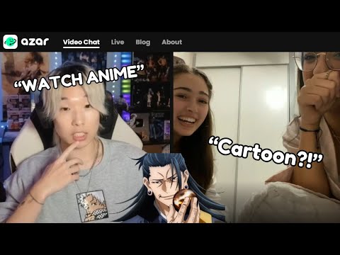 Asking Strangers Online to Watch Anime 😤 (AZAR)