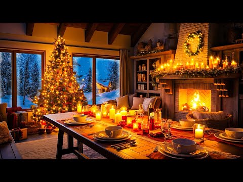 Relaxing Christian Christmas Music Instrumental 🎅🎄 Christmas Ambience Fireplace 🔥 Christmas Carols