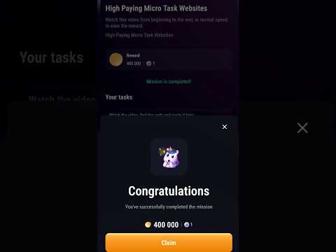 High paying micro task websites code #tapswap #highpaying #microtasks #tapswapcodetoday #cinemacode