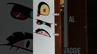 How to draw Charlie, Alastor and Vaggie eyes - Hazbin Hotel #shorts #hazbinhotel #art