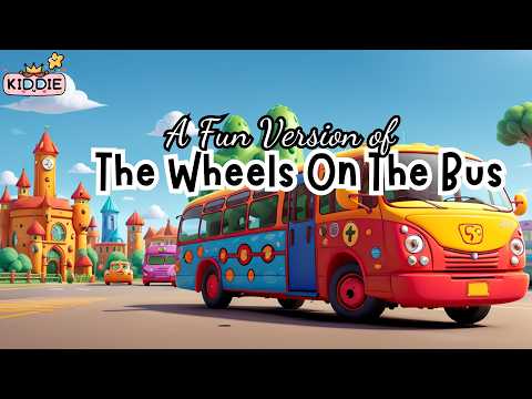 🚌 The Wheels on the Bus kids song funny lyrics version 🚌 Bounce, Blink, Squish & Giggle