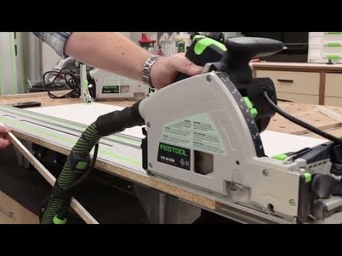 Track saw with 2 blades,  cuts better than your table saw