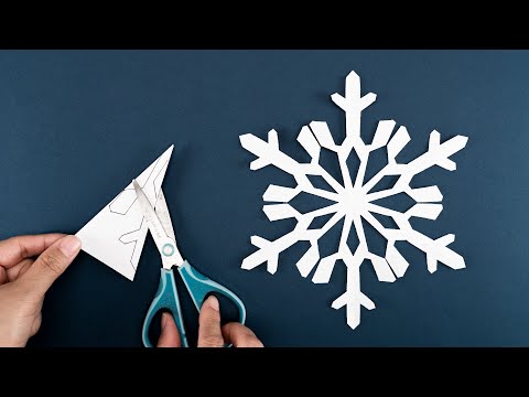 Paper Snowflake #96 | How to make Snowflakes out of paper | Winter Craft