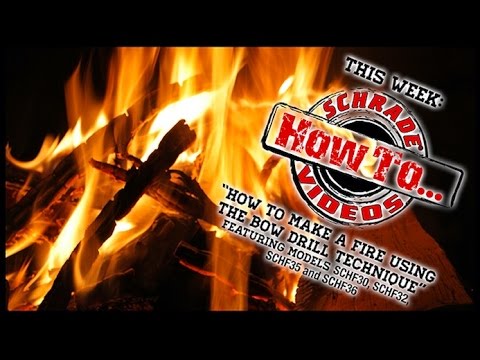 How to Make a Fire using the Bow Drill Technique.L