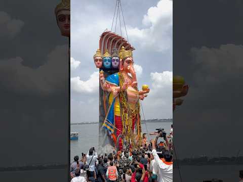 Big Ganesh Nimajjanam In Hyderabad #youtubeshorts #ytshorts #ganeshnimarjanam