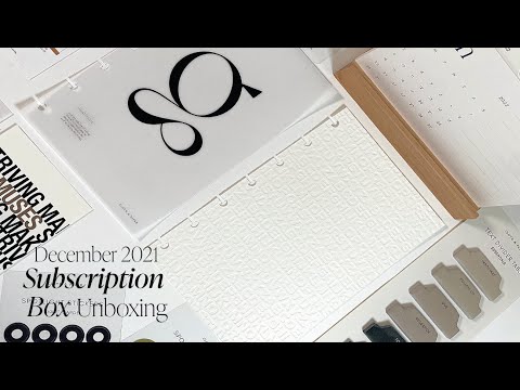 December 2021 Penspiration and Planning + Stationery Box Unboxing | Cloth & Paper