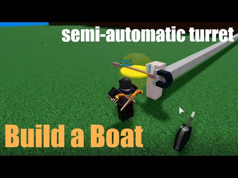 Semi-Automatic Turret Tutorial! | Build a Boat ROBLOX