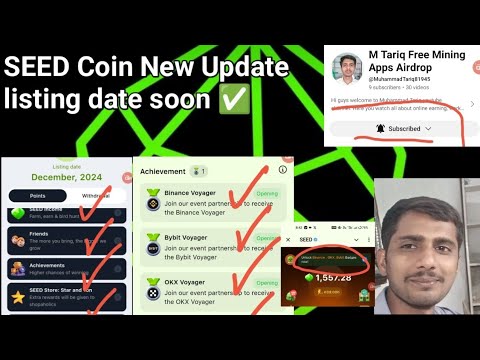 SEED Coin New Update Listing Date Soon And Seed Allocation ✅ And listing Binance 🔥