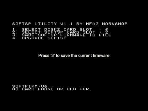 SoftSP (MFA2 WorkShop) firmware upgrade