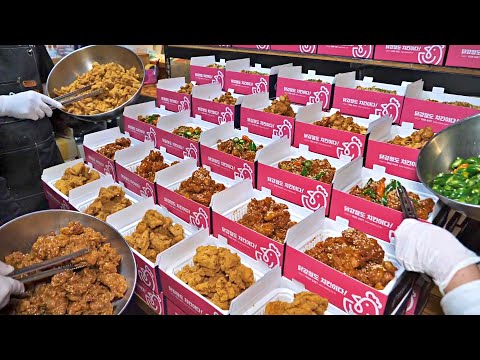 Started on the street and opened nationwide!! Crispy Spicy chicken, Dakgangjung / korean street food