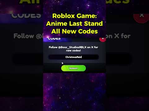 Roblox Anime Last Stand Codes Update 2024