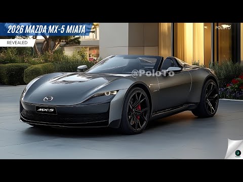 2026 Mazda MX-5 Miata Revealed - cool and relaxing light racing car icon!