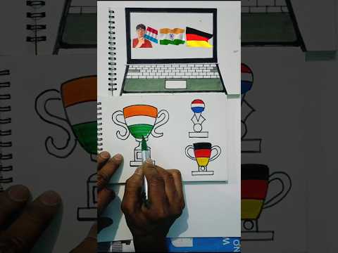 Germany 🇩🇪 Luxembourg 🇱🇺 And Indian 🇮🇳 Flag Drawing | #shorts #shortfeed