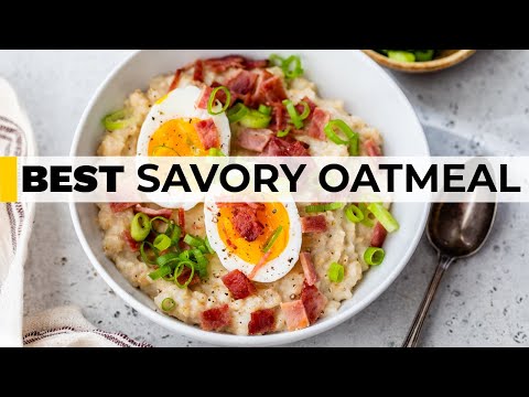 SAVORY OATMEAL | easy, healthy, breakfast idea