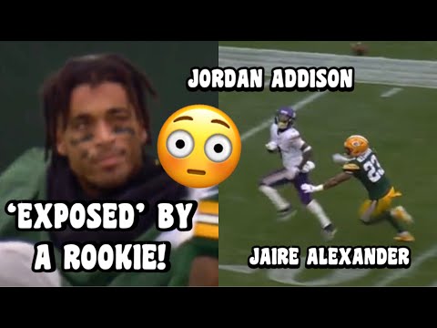 Jaire Alexander ‘EXPOSED’ Vs Jordan Addison! 🔥😳 (WR Vs CB) Packers Vs Vikings highlights