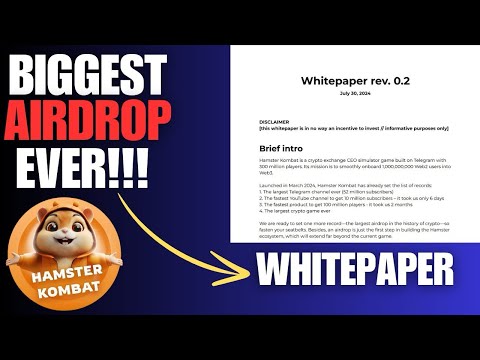 Hamster Kombat Airdrop WhitePaper LEAKED‼️