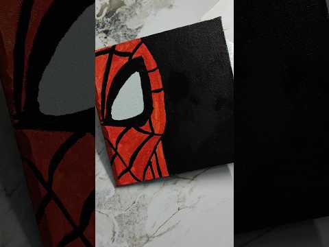 Spider Man Painting  🕷 #spiderman #marvel #music #nainadutt #spiderman #deadpool #wolverine #movie