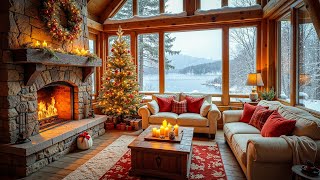 Warm Christmas Ambience – Smooth Jazz & Crackling Fireplace Sounds