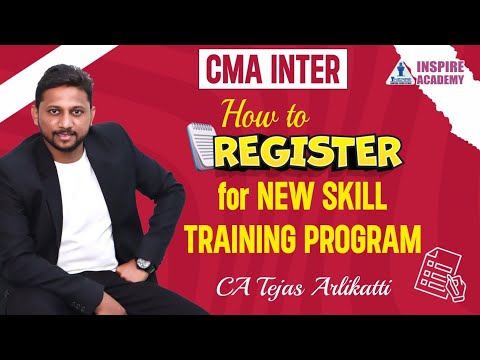 HOW TO REGISTER FOR NEW SKILL TRAINING PROGRAM | CMA INTER STUDENTS | ICMAI | Inspire Academy CMA 🎯