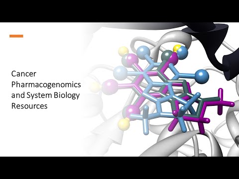 Cancer Pharmacogenomics and System Biology Resources