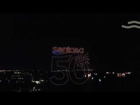 Sentosa Golden Jubilee Drone Light Show