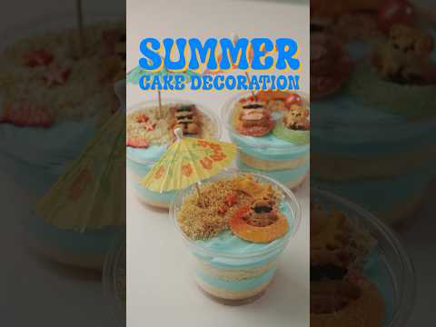 여름 느낌 초간단 초저가 케이크 | Summer decoration cupcakes cheap and simple