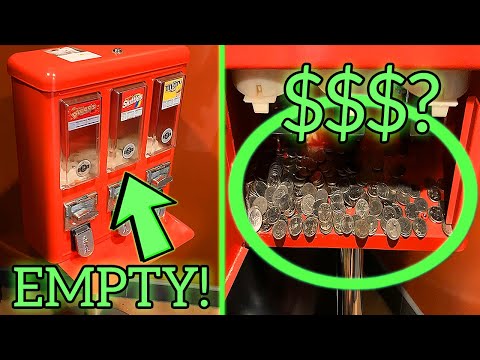 Collecting LOTS OF QUARTERS From Our Bulk Vending Machines