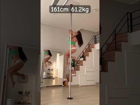 61.2kg #폴댄스 달콤한 꿈🍬 #🥨 #poledance #폴타혼타스 #pdsweetdream #루미공간 #가산동