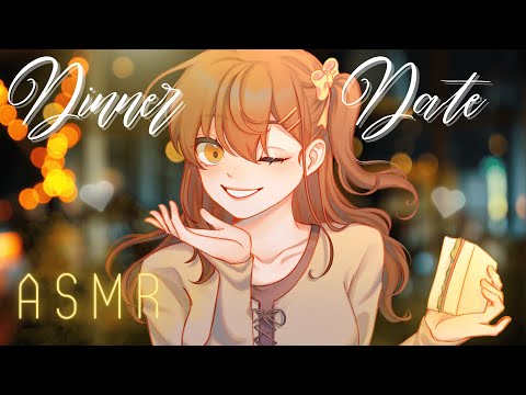 【ASMR】Dinner Date (Eating Sound, Soft Talking)