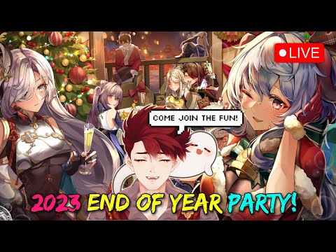 🔴 END OF YEAR PARTY STREAM 🎉 PARTY GAMES, GIVEAWAYS & MORE 🥳 COME HANG OUT ❤️ | Genshin VTuber LIVE