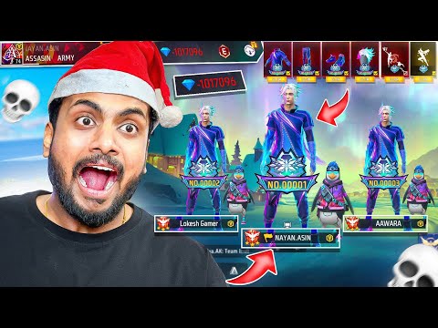 00001 Badge Bundle First Look Wasted 450000 diamonds 😱 - Garena Free Fire Max