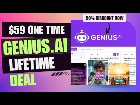 🔰💠🔰Genius AI Lifetime Deal | Make Viral Videos in One Click  | $59 Lifetime Deal | 90% Now