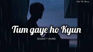 Tum gaye ho kyun ❤️‍🩹🥺 FULL SONG | slowed + reverb | #lofimusic #jiyeinkyun #bollywoodmusic