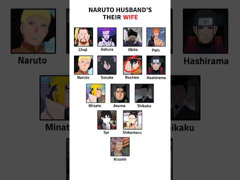 Naruto Husband's Their Wife ❤️ |  #comparison #naruto #shorts