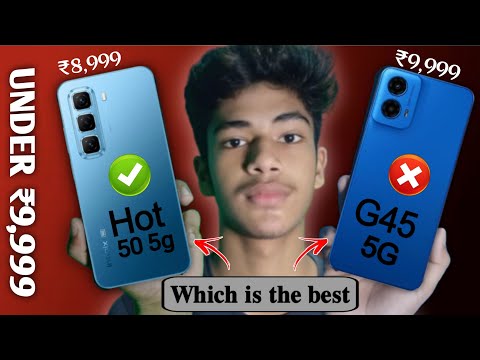 Infinix Hot 50 5g vs Moto G45 5g full comparison 🔥- best phone under 10000