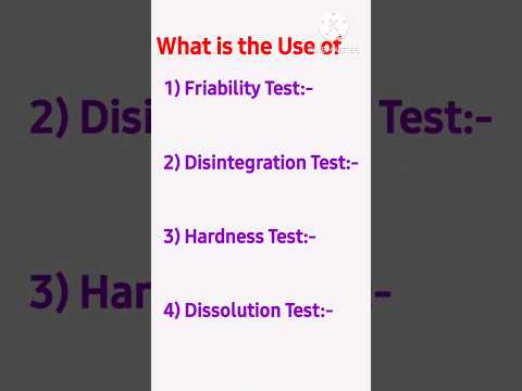 #friability #hardness #dissolution #disintegration #alcoa #pharmacompanies #qualitycontrol #pharma